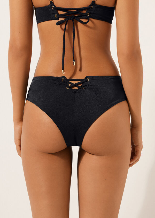 Calzedonia High Waist Brazilian Swimsuit Bottoms Corset Charm