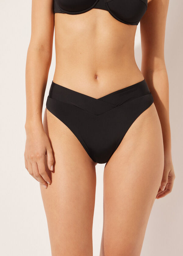 calzedonia High Waist V-Cut Brazilian Swimsuit Bottom Indonesia