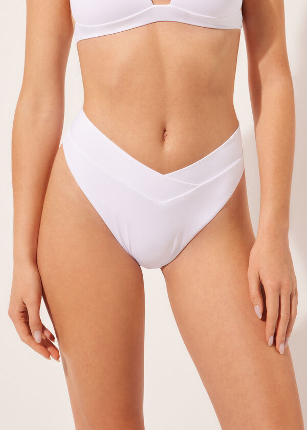 calzedonia High Waist V-Cut Brazilian Swimsuit Bottom Indonesia