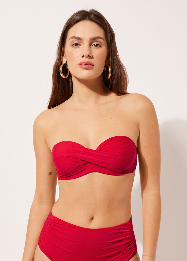 calzedonia Lightly Padded Bandeau Swimsuit Top Indonesia