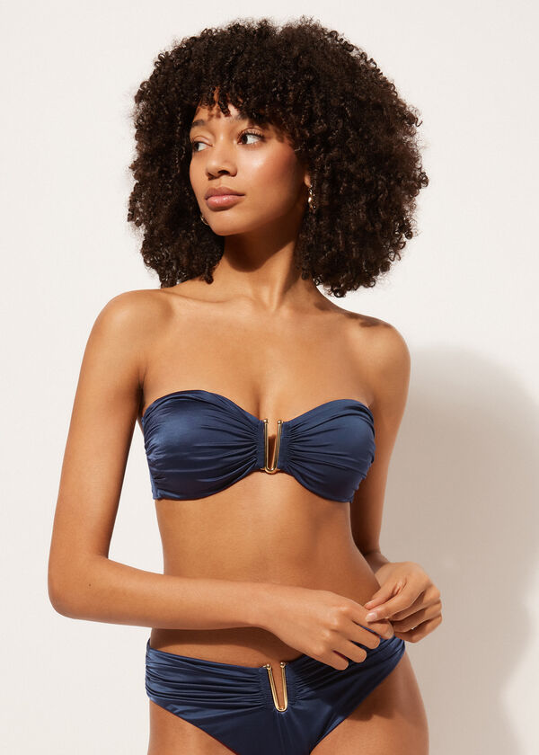 Calzedonia Lightly Padded Bandeau Swimsuit Top Timeless Diva