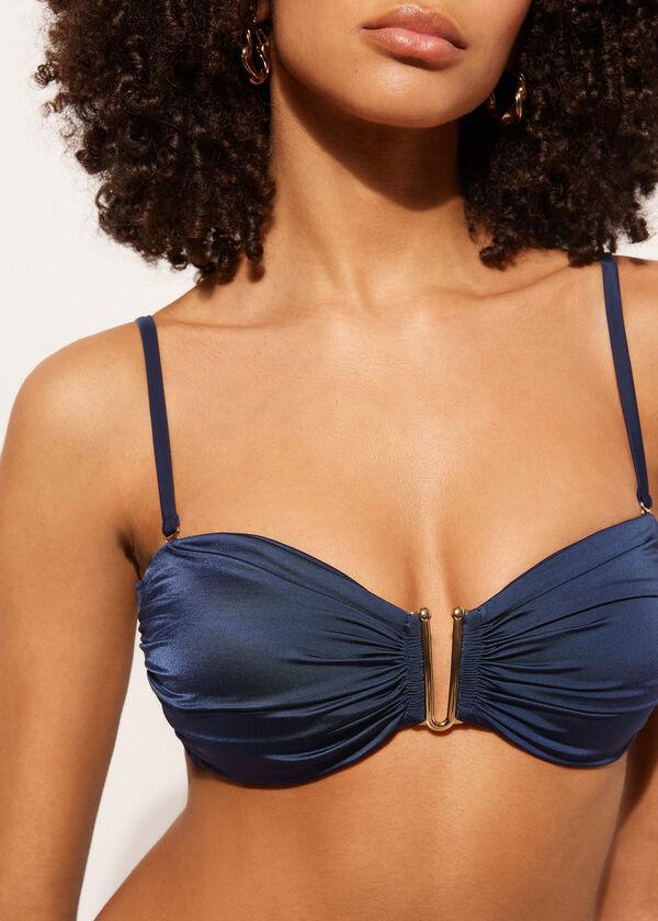 Calzedonia Lightly Padded Bandeau Swimsuit Top Timeless Diva