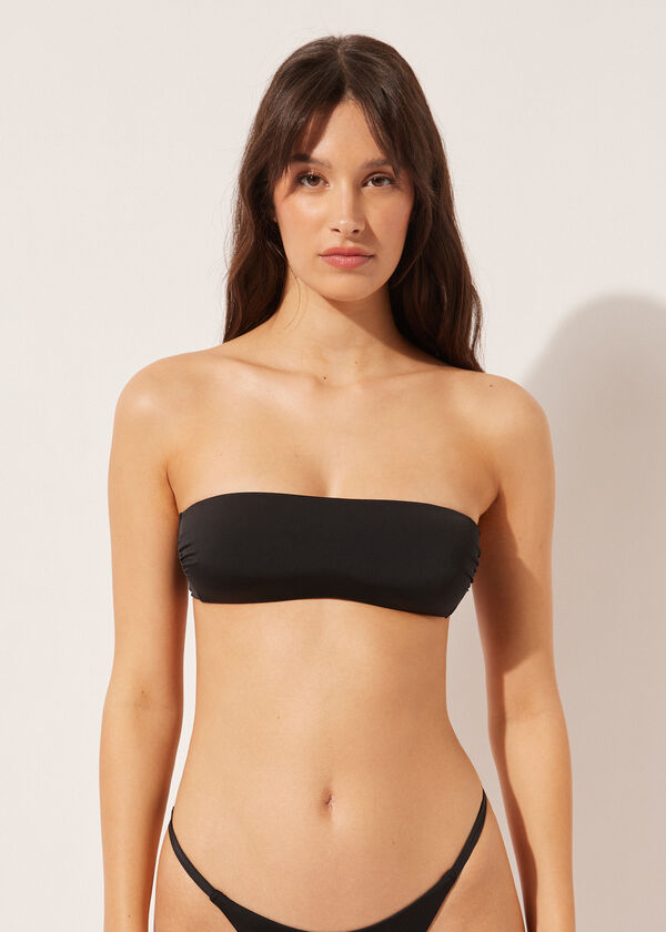calzedonia Lightly Padded Straight Bandeau Swimsuit Top Indonesia