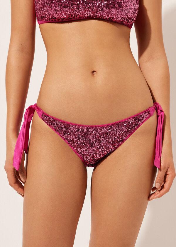 calzedonia Side-Tie Swimsuit Bottoms Glowing Surface