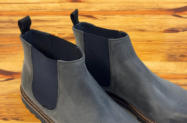 Calzoleria Toscana 1969 Calzoleria Toscana Wax Suede Double Gore Chelsea Boot Stone