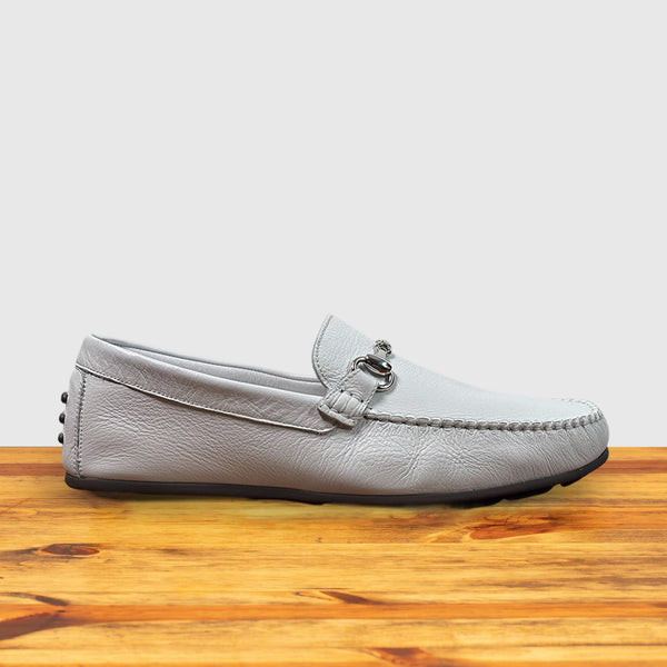 calzoleria toscana 2444 Calzoleria Toscana Deer Skin Horsebit Driver White calzoleria toscana 2444 Calzoleria Toscana Deer Skin Horsebit Driver White