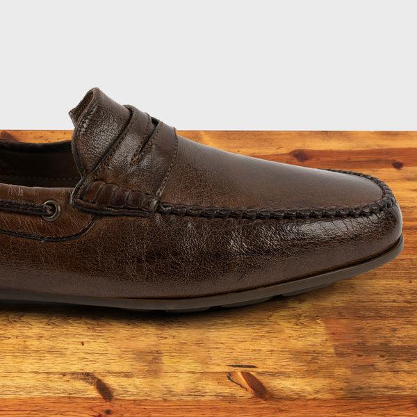 Calzoleria Toscana 2515 Calzoleria Toscana Buff Calf Dip-Dyed Driver Moor