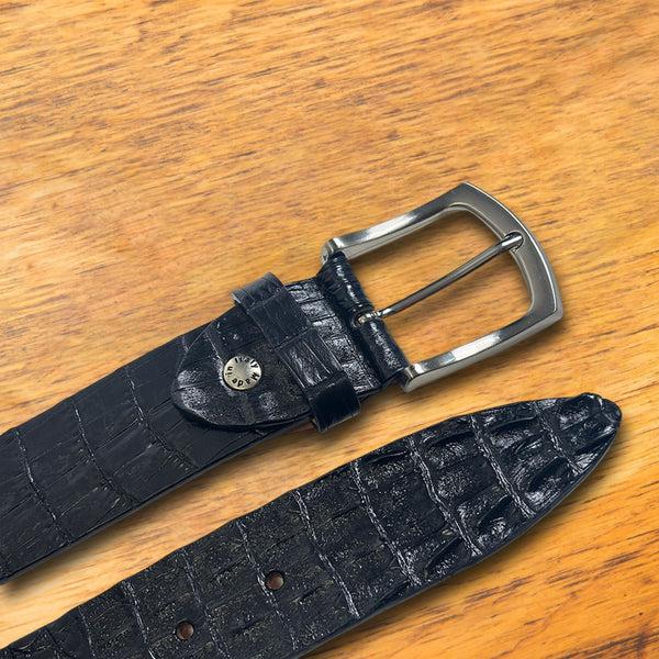 Calzoleria Toscana 4187 Calzoleria Toscana Hornback Dress Casual Belt Black