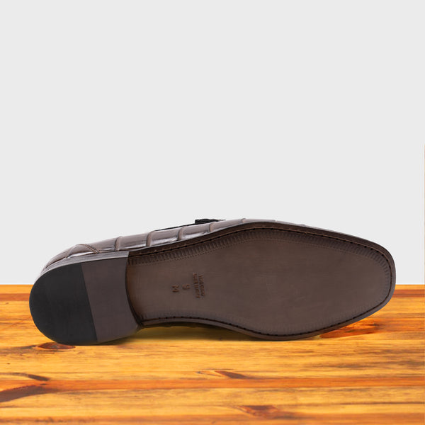 Calzoleria Toscana 4468 Calzoleria Toscana Men's Nile Crocodile Venetian Loafer Moor