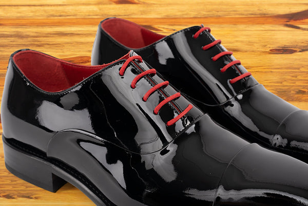 Calzoleria Toscana 4849 Calzoleria Toscana Patent Leather Cap Toe Black