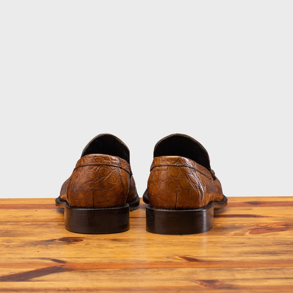 Calzoleria Toscana 5034 Calzoleria Toscana Men's Crocodile Loafer Mahogany