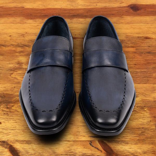 Calzoleria Toscana 5712 Calzoleria Toscana Dress Loafer Blue