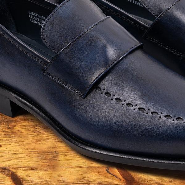 Calzoleria Toscana 5712 Calzoleria Toscana Dress Loafer Blue