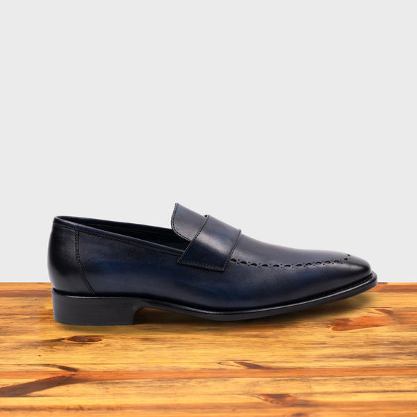 calzoleria toscana 5712 Calzoleria Toscana Dress Loafer Blue