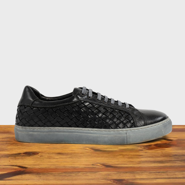calzoleria toscana 6201 Calzoleria Toscana Dip-Dyed Woven Low Top Black calzoleria toscana 6201 Calzoleria Toscana Dip-Dyed Woven Low Top Black