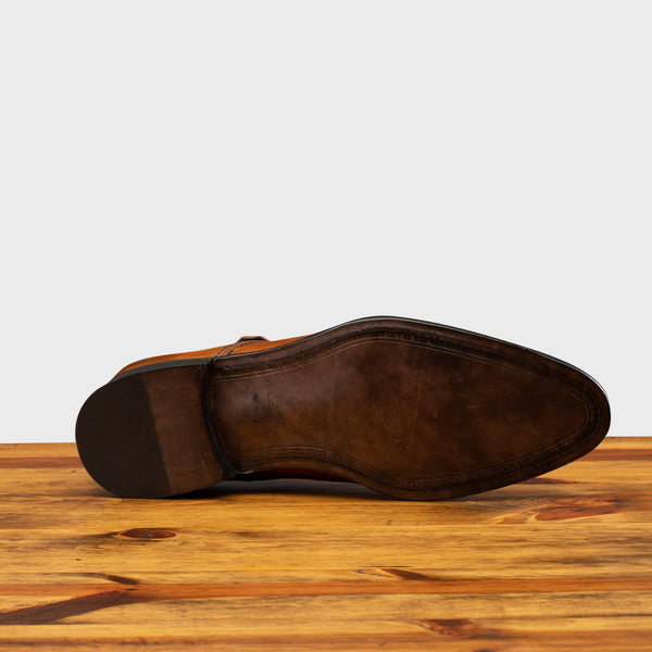Calzoleria Toscana 6582 Calzoleria Toscana Monk Strap Cap Toe Dark Caramel