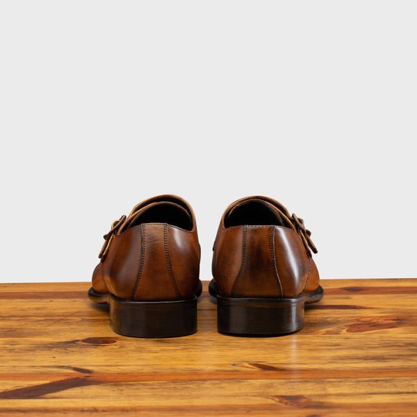 Calzoleria Toscana 6582 Calzoleria Toscana Monk Strap Cap Toe Dark Caramel