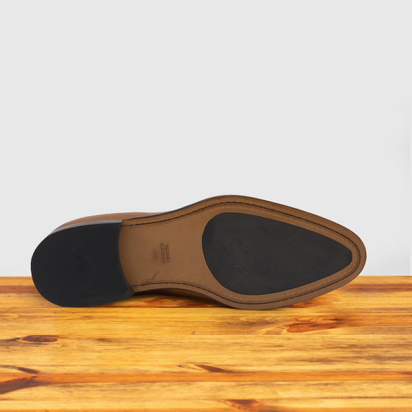 Calzoleria Toscana 7730 Calzoleria Toscana Leather Dress Loafer Dark Caramel