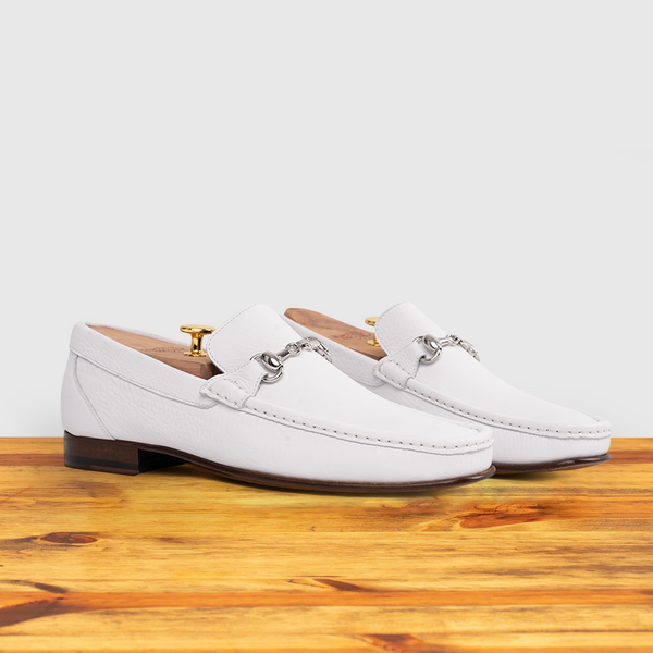 Calzoleria Toscana 8616-M Calzoleria Toscana Buff Calf Loafer White