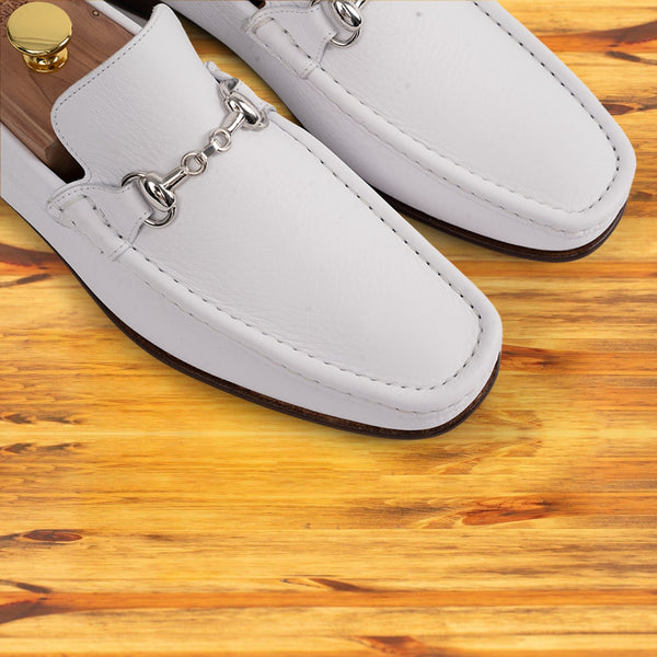 Calzoleria Toscana 8616-M Calzoleria Toscana Buff Calf Loafer White