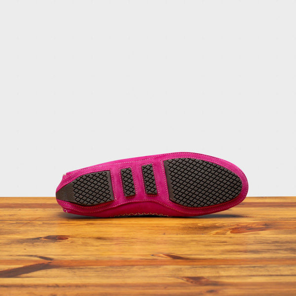 Calzoleria Toscana 8976 Calzoleria Toscana Velour Suede Driver Fuschia