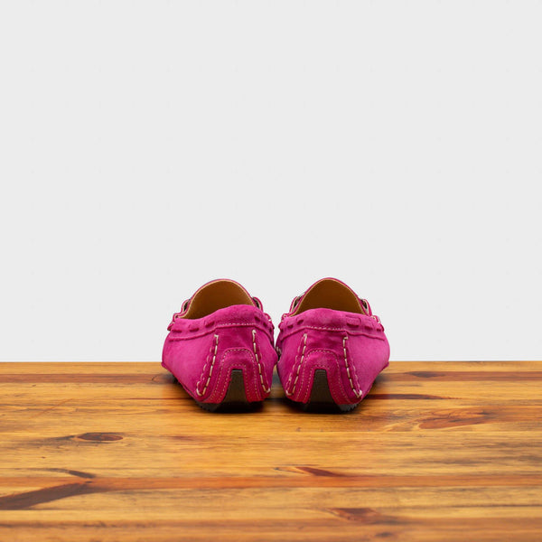 Calzoleria Toscana 8976 Calzoleria Toscana Velour Suede Driver Fuschia