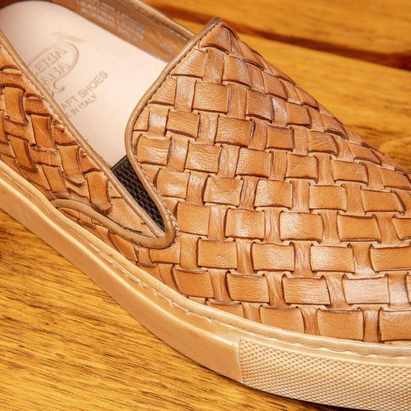 Calzoleria Toscana 9576 Calzoleria Toscana Dip-Dyed Woven Sneaker Brick
