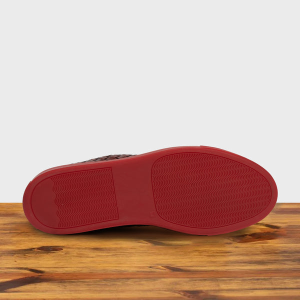 Calzoleria Toscana 9996 Calzoleria Toscana Dip-Dyed Woven High Top Cherry