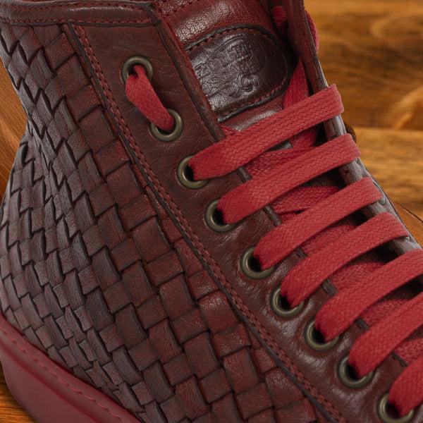 Calzoleria Toscana 9996 Calzoleria Toscana Dip-Dyed Woven High Top Cherry