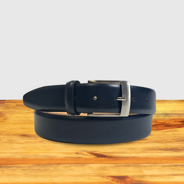 calzoleria toscana Amaro Calzoleria Toscana Italian Leather Dress Belt Black