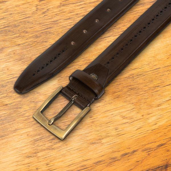 Calzoleria Toscana C1162 Calzoleria Toscana Perforated Dress Belt Black