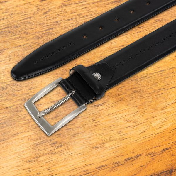 Calzoleria Toscana C1162 Calzoleria Toscana Perforated Dress Belt Black