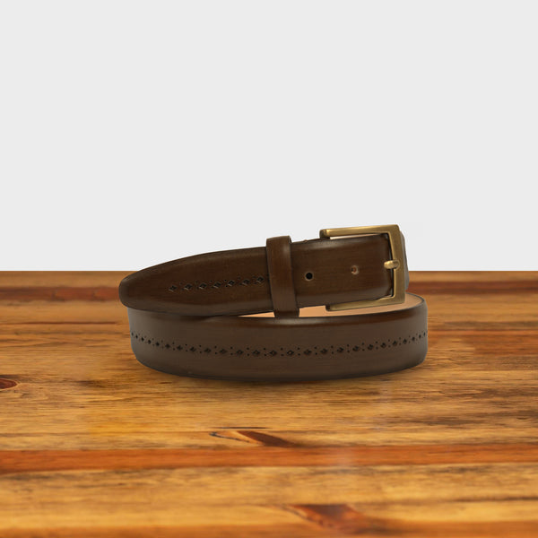 calzoleria toscana C1162 Calzoleria Toscana Perforated Dress Belt Black calzoleria toscana C1162 Calzoleria Toscana Perforated Dress Belt Black