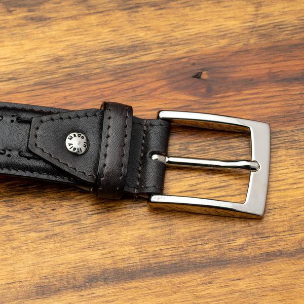 Calzoleria Toscana C1482 Calzoleria Toscana Stitched Dress Belt Black