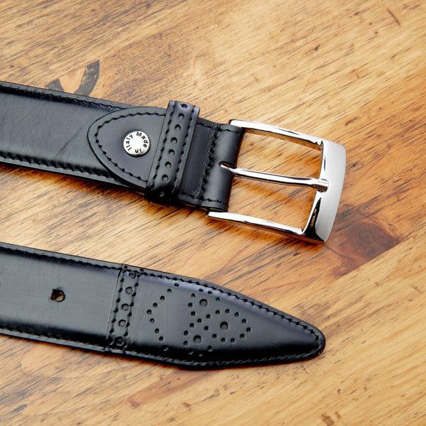 Calzoleria Toscana C1732 Calzoleria Toscana Medallion Dress Belt Black