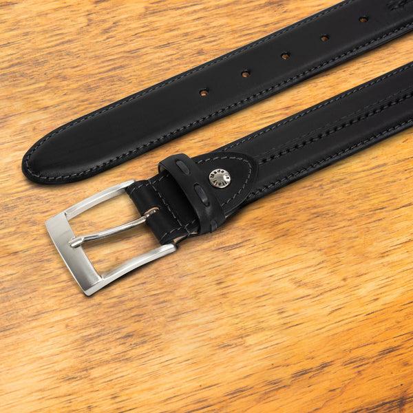 Calzoleria Toscana C7766 Calzoleria Toscana Stitched Dress Belt Black