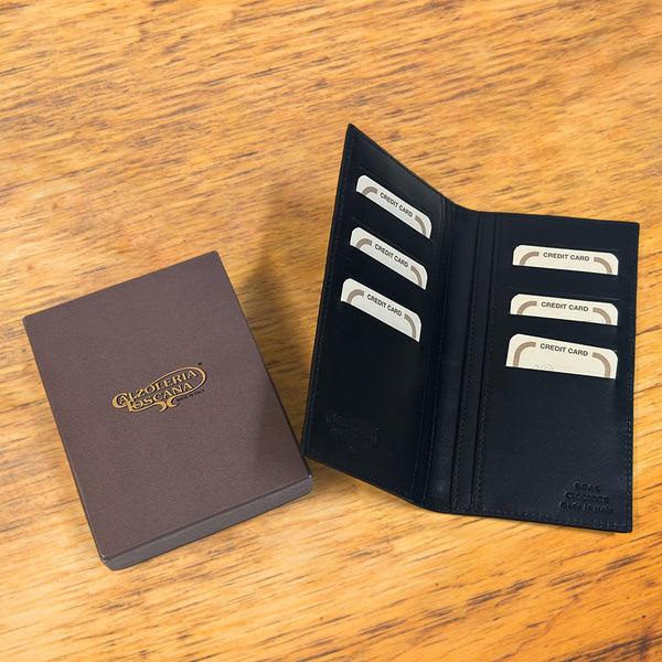 Calzoleria Toscana Calzoleria Toscana Atik Continental Crocodile Wallet Black