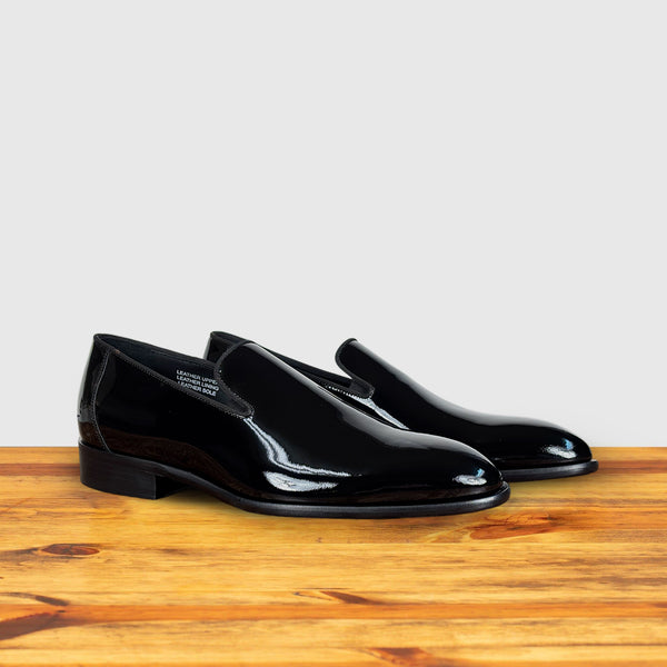 Calzoleria Toscana Calzoleria Toscana Borvo Patent Leather Slip-On Burgundy