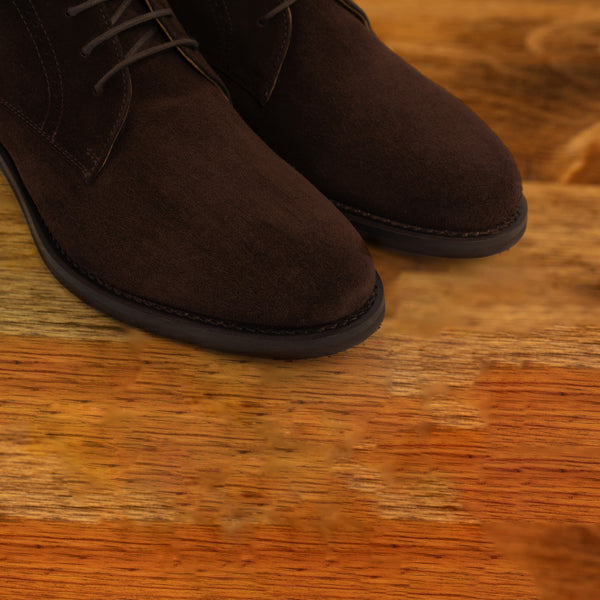 Calzoleria Toscana Calzoleria Toscana Croci Ankle Suede Demi Boot Dark Brown
