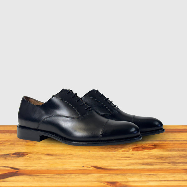 Calzoleria Toscana Calzoleria Toscana Dozza Oxford Cap Toe Black Calf