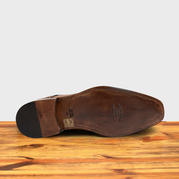 Calzoleria Toscana Calzoleria Toscana Mesola Wingtip Dress Shoe Dark Caramel