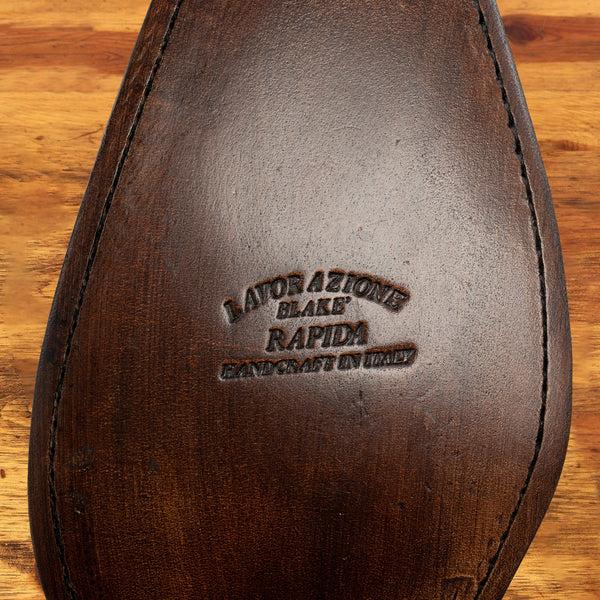 Calzoleria Toscana Calzoleria Toscana Mesola Wingtip Dress Shoe Dark Caramel