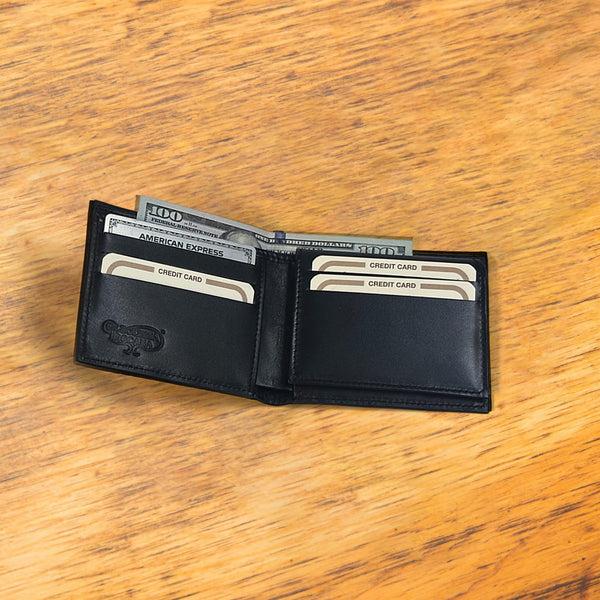 Calzoleria Toscana Calzoleria Toscana Okab Crocodile Billfold Wallet Black