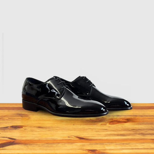 Calzoleria Toscana Calzoleria Toscana Orfeo Patent Leather Lace-Up Black