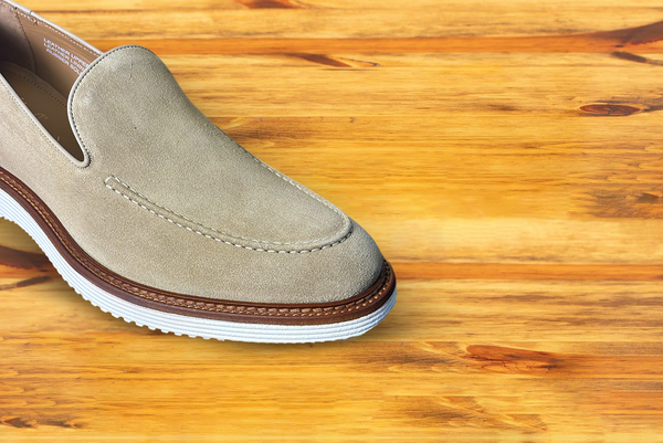 Calzoleria Toscana Calzoleria Toscana Riola Suede Venetian Loafer Cream