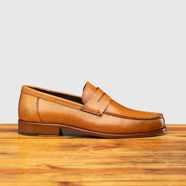 calzoleria toscana Calzoleria Toscana Santor Collegiate Loafer Dark Caramel