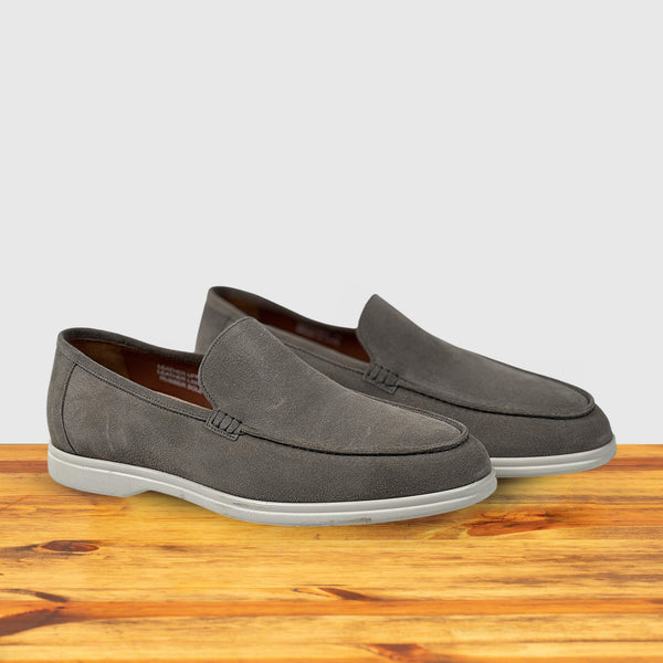 Calzoleria Toscana Calzoleria Toscana Sommo Venetian Suede Loafer Gray