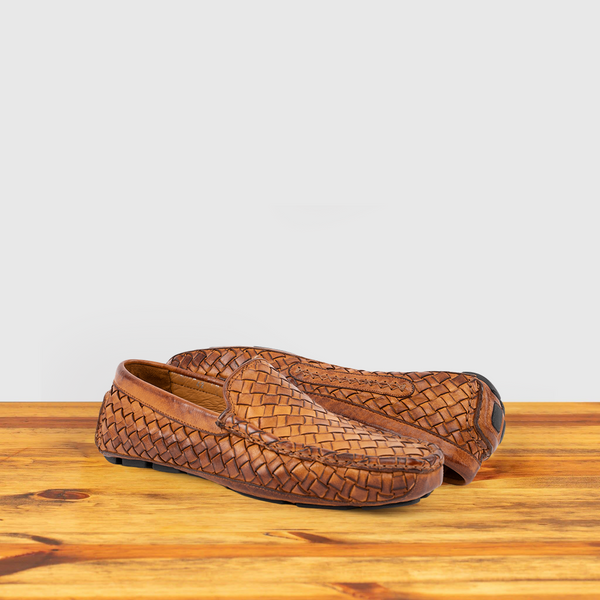 Calzoleria Toscana E945 Calzoleria Toscana New Rendo Woven Driver Brick