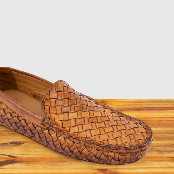 Calzoleria Toscana E945 Calzoleria Toscana New Rendo Woven Driver Brick