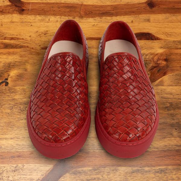 Calzoleria Toscana Enea Calzoleria Toscana Slip On Woven Sneaker Red